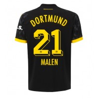 Borussia Dortmund Donyell Malen #21 Replica Away Shirt 2023-24 Short Sleeve